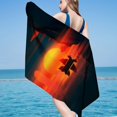 thumbnail image 1 of LSLJS Beach Towel Été Essentials Plage Microfibre Beach Towel Super Léger Coloré Bain Serviette Sable Couverture Plage Serviette Multifonctions pour Voyage Piscine 30 X 60 Pouces Beach Towel, 1 of 3