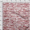 thumbnail image 3 of oneOone Cotton Flex Maroon Fabric Asian Japanese Wave Craft Projects Decor Fabric Printed By The Yard 40 Inch Wide, 3 of 4