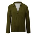 thumbnail image 4 of Yuyuzo Chemises à Manches Longues pour Femmes V Col Rond Pull Tunique Blouses, 4 of 5