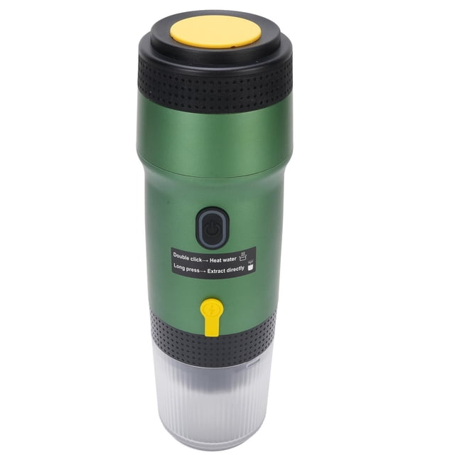 Machine à Café Portable Multifonction, Matériau en Acier Inoxydable 304 Usage Polyvalent Cafetière de Voyage 3 en 1 pour Camping Randonnée VR Bureau Blanc