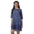thumbnail image 1 of Moomaya Robe T-Shirt Courte Droite en Georgette Mousse pour Femmes Vêtements Grande Taille, 1 of 4