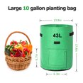 thumbnail image 2 of Amaxun 2 Pack 11 Gallon Grow Bags with Handles and Breathable Cloth,Green, 2 of 8