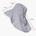 thumbnail image 3 of Women Sun Hat Wide Brim Protection Beach Hat How Irregular Wear Ponytail Summer Hats, 3 of 4