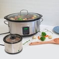 thumbnail image 2 of Kenmore Programmable 7 QT (6.6L) Slow Cooker and Dipper, Black Silver, 2 of 10