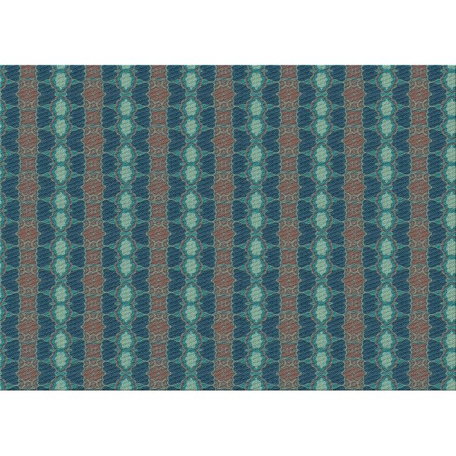 Ahgly Company Machine Washable Indoor Rectangle Transitional Deep-Sea Green Area Rugs, 7' x 9'