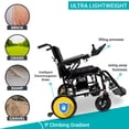 thumbnail image 3 of Comfygo Fauteuils Roulants Électriques Légers pour Adultes, Fauteuil Roulant Portable, Seulement 40 Lb, 3 of 5