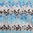 thumbnail image 1 of oneOone Velvet Light Blue Fabric Geometric Craft Projects Decor Fabric Printed By The Yard 58 Inch Wide-1R, 1 of 5