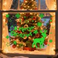thumbnail image 2 of Christmas Window Stickers Light Up In The Dark Snowflake Design 30 cm x 20 cm PVC Reusable Electrostatic Adhesive Decorations, 2 of 6