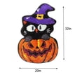 thumbnail image 3 of HANDIED Polyester carpet Cute Pumpkin Fall Halloween Bathroom Mat Microfiber Gothic Halloween Bathroom Rug Non Slip Washable Funny Pumpkin Halloween Shower Bathroom Rug Bathroom Deco, 3 of 4