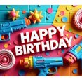 thumbnail image 3 of Colorful Arcade Themed Happy Birthday Banner Backdrop Party Decorations for Birthday Party Gaming Themed Events Photography Props Photo Booth Setups, 3 of 3