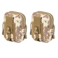 thumbnail image 1 of 2-Pack Tactical Waist Packs – Military-Grade MOLLE Pouch for Outdoor/Sports , Waterproof 800D Fabric (6.3 x 4.7 Inch) – Fits Phone, Flashlight & Essentials F, 1 of 5