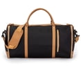 thumbnail image 1 of Jetstream 21" Garment Travel Duffel Bag, Convertible Weekender Bag with Suit Compartment, Black/Tan, 1 of 10