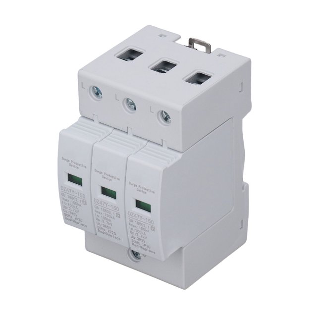 House Surge Protector, Insulated Terminal Block 385V House Surge Protective Device Fireproof For Factory 3P,4P