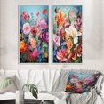 thumbnail image 1 of Designart "Mountain Spring Celebration of Wildflowers III" Wildflowers Framed Wall Art Set Of 2 - Traditional Pink Gallery Wall Frame Set For Home Decor, 1 of 6