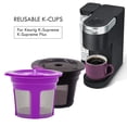 thumbnail image 2 of Reusable Coffee K-cup Filter Baskets, Universal Fit K-cup Reusable Coffee Pods Filters,Stainless Micro Mesh Refillable K Cups,Replacement for K-Cups,Eco-Friendly and Easy to Clean F4A0, 2 of 8