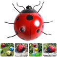 thumbnail image 3 of 1 Pce Grand Pendentif Coccinelle en Fer Simulation Ornement de Jardin Cour, 3 of 10