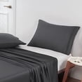thumbnail image 2 of LiveComfort Pillow Cases (2 Pack), Embroidered Queen Size Soft Brushed Microfiber Pillowcases, Machine Washable Wrinkle Free Breathable (Dark Grey, Queen), 2 of 4
