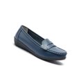 thumbnail image 3 of Innerwin Mocassins pour Femmes à Enfiler Ballerines Basses Légères Chaussures Bateau Bout Rond Marche Bleu Foncé 8.5, 3 of 5