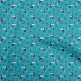 thumbnail image 1 of oneOone Polyester Spandex Turquoise Green Fabric Bird Dress Material Fabric Print Fabric By The Yard 56 Inch Wide, 1 of 5