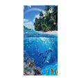 thumbnail image 1 of PVCS Microfiber Beach Towel Super Lightweight Colorful Bath Towel Sandproof Beach Blanket Multi-Purpose Towel For Travel Swimming Pool 30x60 Inch Clearance, 1 of 4