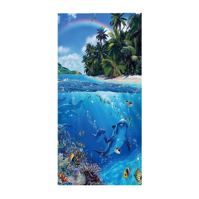 PVCS Microfiber Beach Towel Super Lightweight Colorful Bath Towel Sandproof Beach Blanket Multi-Purpose Towel For Travel Swimming Pool 30x60 Inch Clearance