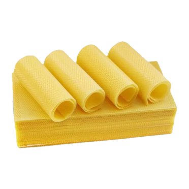Amdohai YEGBONG 30PCS Bee Honey Sheets Beeswax Sheets Beehive Foundation Honeycomb Honey Frame Portable Wild Bee Beekeeper Tool for Beekeeper Supplies Hive Tool Candle Making