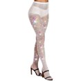 thumbnail image 3 of Fortune Women Sparkly Rhinestone Fishnets Stockings High Waist Tights Club Glitter Mesh Pantyhose, 3 of 5