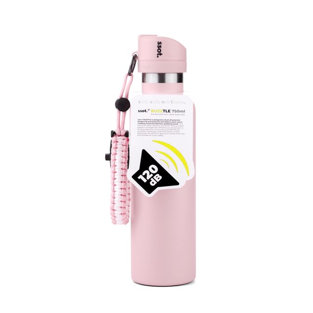Bouteille Buzztle - Alarme 120 db, Multifonction, Acier Inoxydable #304, Isolation à Double Paroi, Sans BPA et Approuvé par la FDA