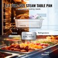 thumbnail image 3 of VEVOR 8 Pack 1/2 Size Hotel Pans Steam Table Pan Stainless Steel 4" Deep Lid, 3 of 9
