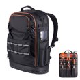 thumbnail image 1 of KFFKFF Tool Backpack, 65 Pockets, Heavy-duty Tools Storage Organizer Work Bags with Laptop Compartment & Molded Base, Electrician Jobsite Backpack, 1 of 9