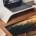 thumbnail image 4 of Gaming Mouse Pad,Large Mouse Pads for Desk,Non-Slip Rubber Base Extended Mousepad,XXL Keyboard Mouse Mat,Computer Keyboard Desk Pad with Stitched Edges,35.4x15.8inch,Antique World Map, 4 of 6