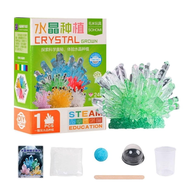 Crystal Growing Science Kit for Kids & Teens, DIY STEM Educational Experiment Toy, Create Vibrant Sparkling Crystals, Fun Geology Project for Boys & Girls
