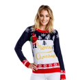 thumbnail image 1 of Chandail Jaune Neige pour Femmes Ugly Christmas, 1 of 3