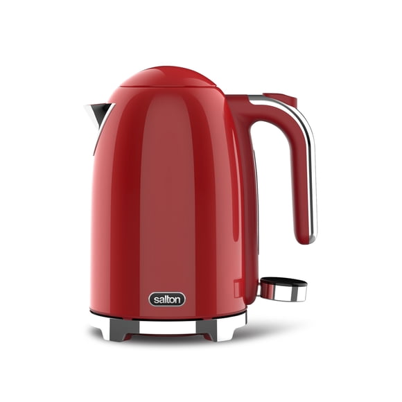 Salton NuRetro Digital 1.7 L/1.8 Qt Digital Tea Kettle, Space Cherry Model JK2171RD