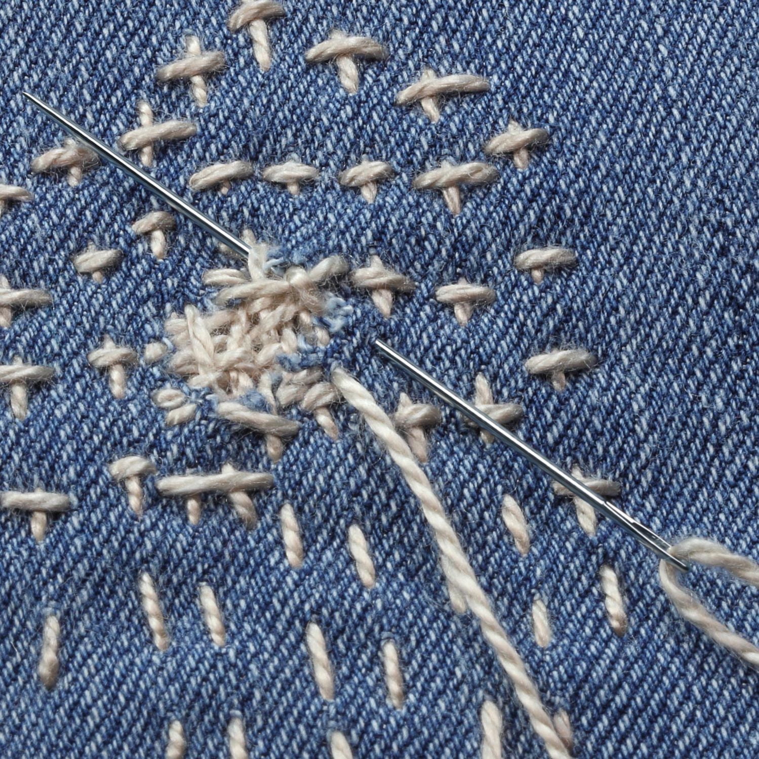 Aiguilles à repriser le coton, grosseurs assorties