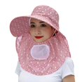 thumbnail image 2 of Chapeau d'Été pour Femmes Chapeau pour Femmes Ajustable Anti Extérieur de Vélo Grand Chapeau Visière de Soleil Chapeau Protecteur, 2 of 4