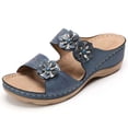 thumbnail image 4 of LSLJS Wedge Slide Slippers Women Ladies Outdoor Slippers Pearl Chain Soft Sole, 4 of 4
