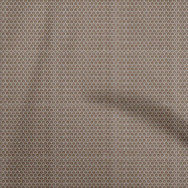 oneOone Tissu Polyester Spandex Brun Texture Tissu pour Robe Tissu Imprimé au Mètre 56 Pouces de Large