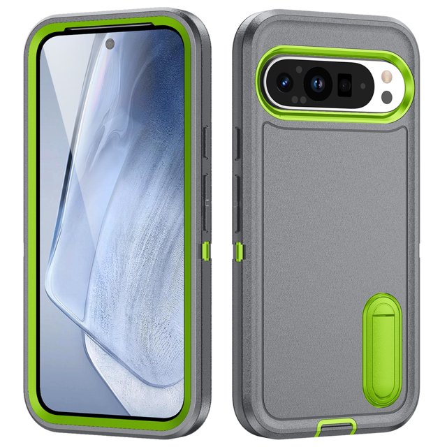 for Google Pixel 9 Pro XL Case, Google Pixel 9 Pro XL Phone Case with Built in Kickstand, Shockproof/Dustproof/Drop Proof Heavy Duty Military-Grade Rugged Protective Cover for Google Pixel 9 Pro XL