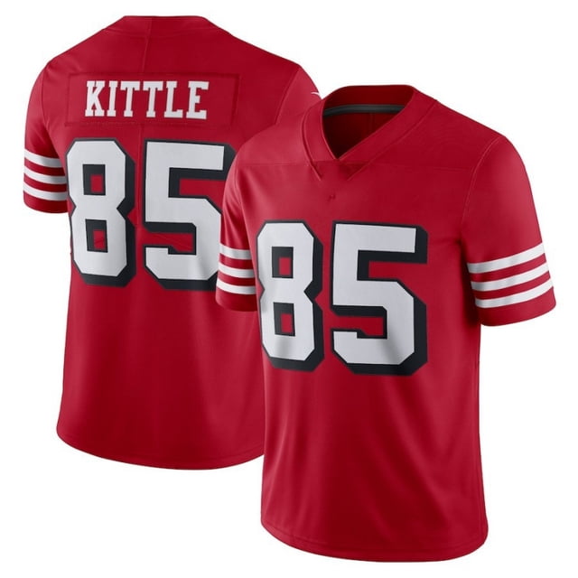 Chandail de Rugby Broderie Rouge 85#Kittle 97#BOSA 13#PURDY 23#