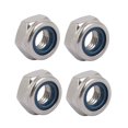thumbnail image 1 of Unique Bargains 4 Pcs Écrous de Verrouillage à Gauche en Acier Inoxydable 304 Filetage Métrique M10 x 1.5mm, 1 of 5