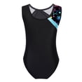 thumbnail image 2 of LiiYii Shiny Gymnastic Leotards For Girls Modern Ballet Dance Performance One Piece Outfit Cyan 10, 2 of 5