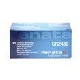 thumbnail image 1 of 10 x Renata 2430 Batteries, 3V Lithium CR2430, 1 of 2