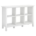 thumbnail image 2 of Bush Furniture Broadview Bibliothèque en Bois à 6 Cubes de Rangement, Blanc Pur, 2 of 5