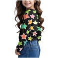 thumbnail image 3 of Posijego T-Shirts Graphiques à Manches Longues pour Tout-Petits Garçons Filles, Mignons, Col Ras du Cou, T-Shirts Basiques, Hauts, Chandail de Printemps pour Enfants, 3 of 6