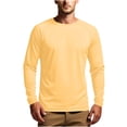 thumbnail image 2 of ylioge Mens Sun Protection T Shirts Lightweight Long Sleeve UV T-Shirts Casual Solid Pullover Breathable Basic Raglan Fishing Tees Tops, 2 of 8