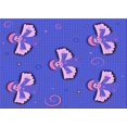 thumbnail image 1 of Ahgly Company Machine Washable Indoor Rectangle Transitional Light Slate Blue Area Rugs, 2' x 4', 1 of 7