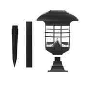 RXIRUCGD Solar Lamp Post Lights Outdoor, Vintage Solar Powered Pathway Lights for Lawn, Driveway, Front/Back Door