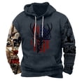 thumbnail image 2 of TIMIFIS Sweat à Capuche pour Hommes avec Cordon de Serrage, Mode Décontractée d'Hiver, Sweat à Manches Longues Imprimé Graphique avec Poche, 2 of 3