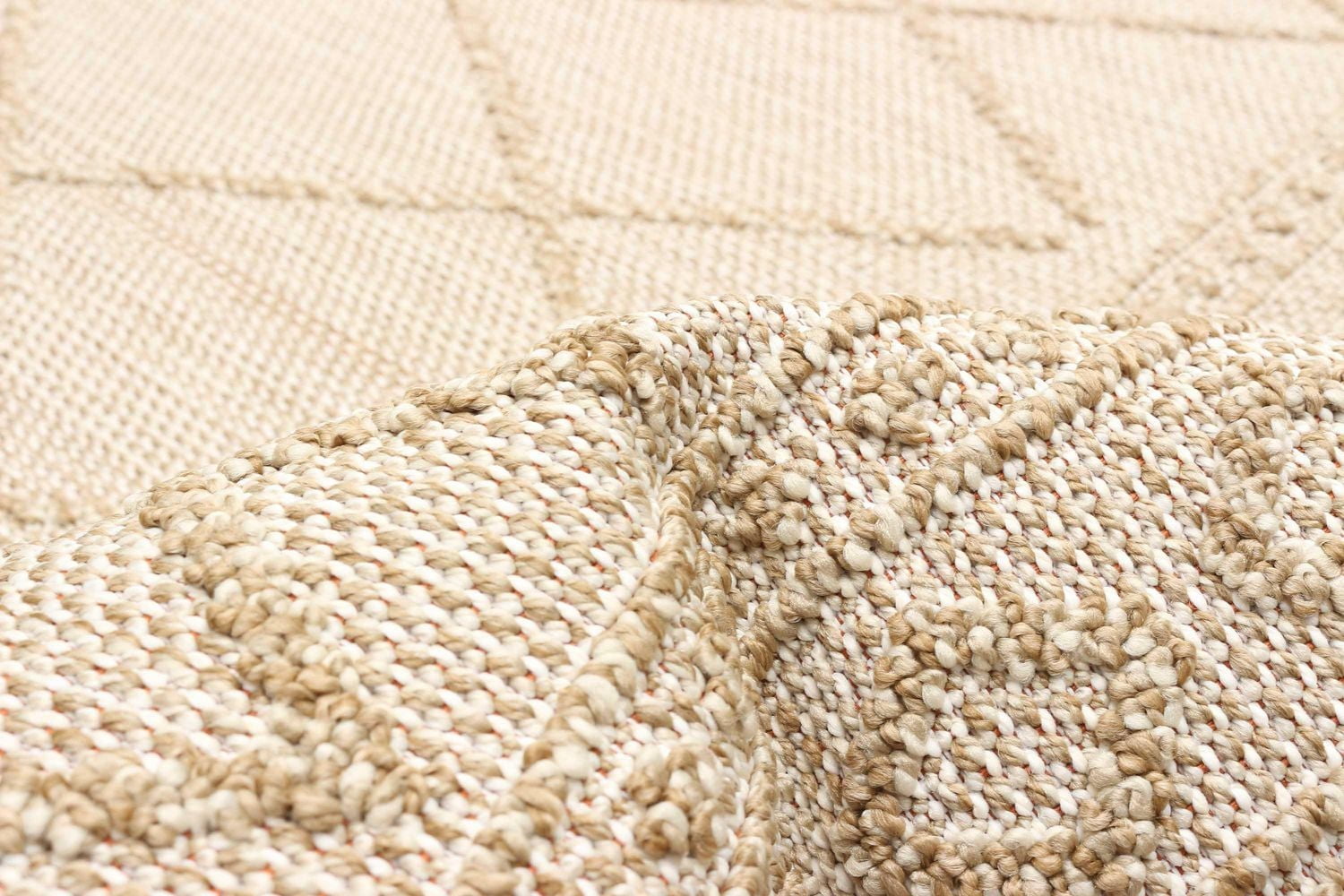 Tapis ECARPET Style Jute pour Chambre à Coucher, Salon, Salle à Manger Collection Nolita